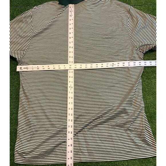 The Masters polo mens XL green white vintage pima cotton Amens corner retro Q - Picture 10 of 11